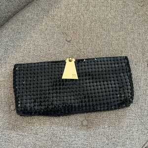 Felix Rey chainmail black clutch bag